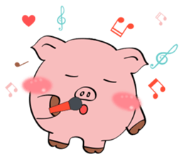 Beautiful Pink Pig sticker #11340755