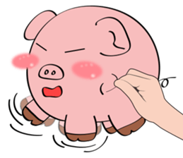 Beautiful Pink Pig sticker #11340757