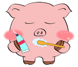 Beautiful Pink Pig sticker #11340759