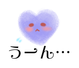 Soft heart sticker #11340761