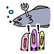 spotted garden eels(Revised) sticker #11340845