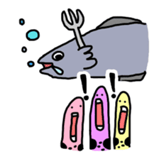 spotted garden eels(Revised) sticker #11340845