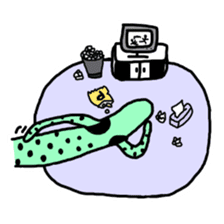 spotted garden eels(Revised) sticker #11340846