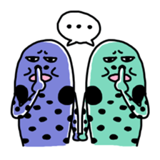 spotted garden eels(Revised) sticker #11340856