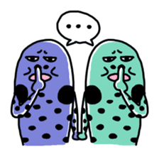 spotted garden eels(Revised) sticker #11340856