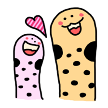 spotted garden eels(Revised) sticker #11340857