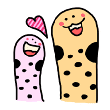 spotted garden eels(Revised) sticker #11340857