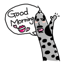 spotted garden eels(Revised) sticker #11340858