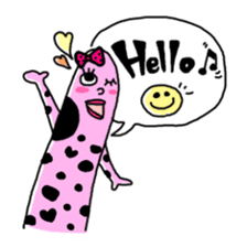 spotted garden eels(Revised) sticker #11340859