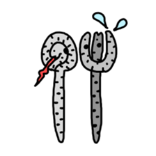 spotted garden eels(Revised) sticker #11340861