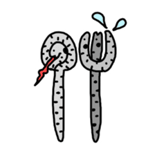 spotted garden eels(Revised) sticker #11340861