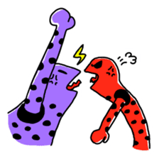 spotted garden eels(Revised) sticker #11340866