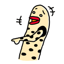 spotted garden eels(Revised) sticker #11340867