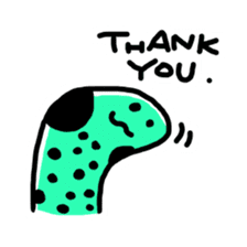 spotted garden eels(Revised) sticker #11340870