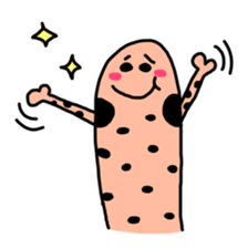 spotted garden eels(Revised) sticker #11340871