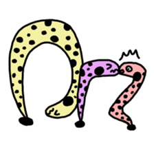 spotted garden eels(Revised) sticker #11340874