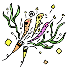 spotted garden eels(Revised) sticker #11340879