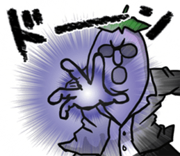 Dandy eggplant 2 sticker #11341094