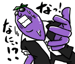 Dandy eggplant 2 sticker #11341095
