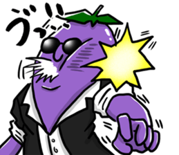 Dandy eggplant 2 sticker #11341096