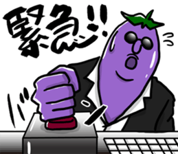Dandy eggplant 2 sticker #11341099