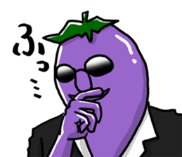 Dandy eggplant 2 sticker #11341109