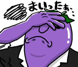 Dandy eggplant 2 sticker #11341111