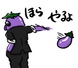 Dandy eggplant 2 sticker #11341113