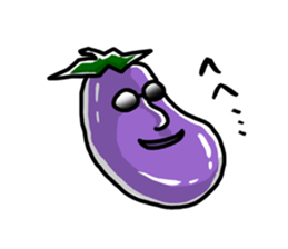 Dandy eggplant 2 sticker #11341117