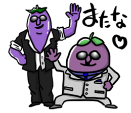 Dandy eggplant 2 sticker #11341119