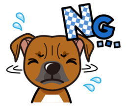 iinu - Staffordshire Bull Terrier sticker #11341242
