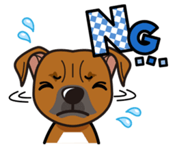 iinu - Staffordshire Bull Terrier sticker #11341242