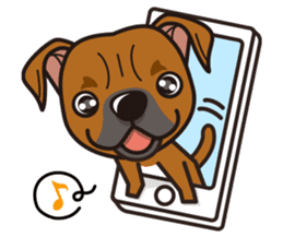 iinu - Staffordshire Bull Terrier sticker #11341245
