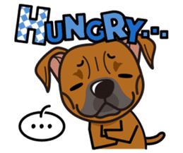 iinu - Staffordshire Bull Terrier sticker #11341246
