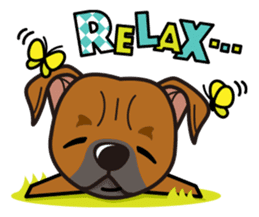iinu - Staffordshire Bull Terrier sticker #11341261