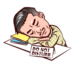 Middle-aged man in Kansai sticker #11341437