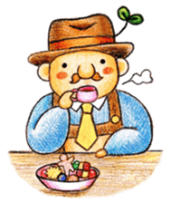 Forest of acorns of Mr. Potato No.2 sticker #11341442