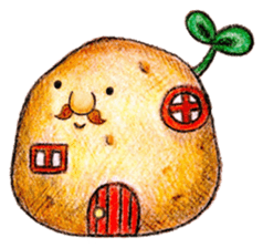 Forest of acorns of Mr. Potato No.2 sticker #11341467