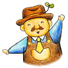 Forest of acorns of Mr. Potato No.2 sticker #11341471