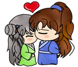 Two little epicurean heroes sticker #11343237