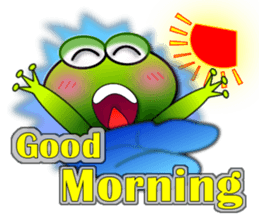 Froggy multilingual articles sticker #11343576