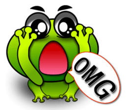 Froggy multilingual articles sticker #11343588