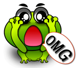 Froggy multilingual articles sticker #11343588