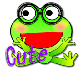 Froggy multilingual articles sticker #11343592