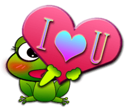 Froggy multilingual articles sticker #11343596