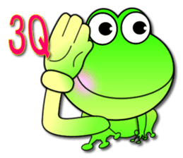 Froggy multilingual articles sticker #11343604
