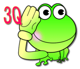 Froggy multilingual articles sticker #11343604