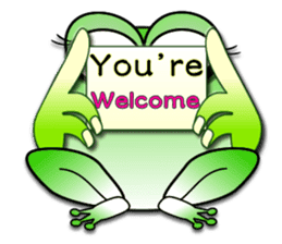 Froggy multilingual articles sticker #11343608