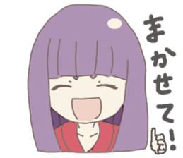 Japanese doll girl sticker #11344180