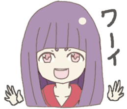 Japanese doll girl sticker #11344184